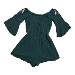 Love Fire - Shorts Romper - Green - Size Medium